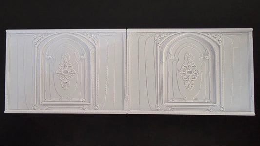 1:12 Scale Dolls House Miniature Wall Panel – Wall Panelling Panels (2 Pack) #4