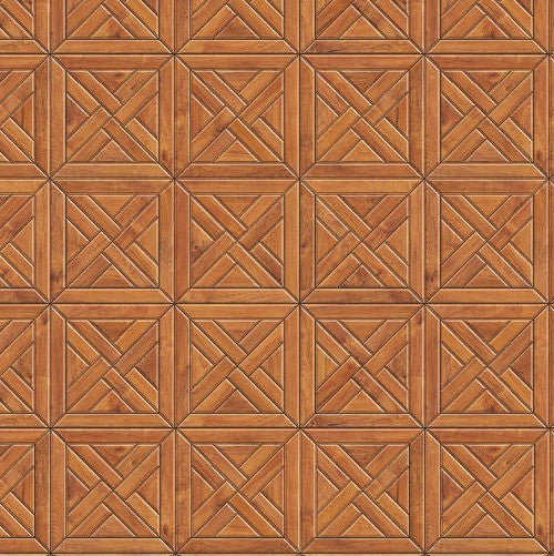 1:12 Scale Dolls House Miniature – Wooden Geometric Parquet Flooring Sheets x2