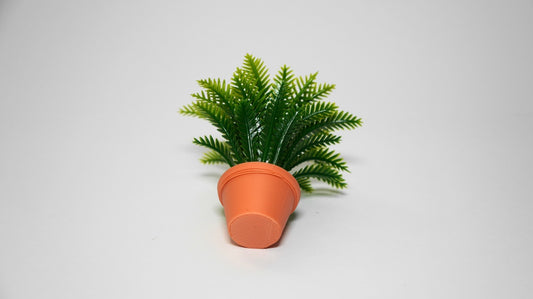 1:12 Scale Dolls House Miniature – Realistic Indoor/Outdoor Plant Terracotta Pot