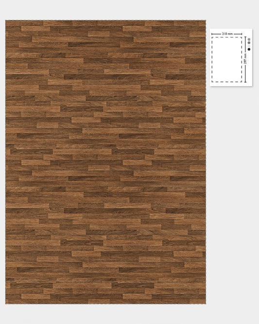 1:12 Scale Dolls House Miniature – Classic Oak Plank Flooring Sheets x2