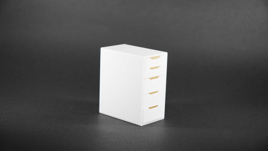 1:12 Scale Dolls House Miniature - IKEA-Inspired ALEX Drawer Unit with 5 Drawers