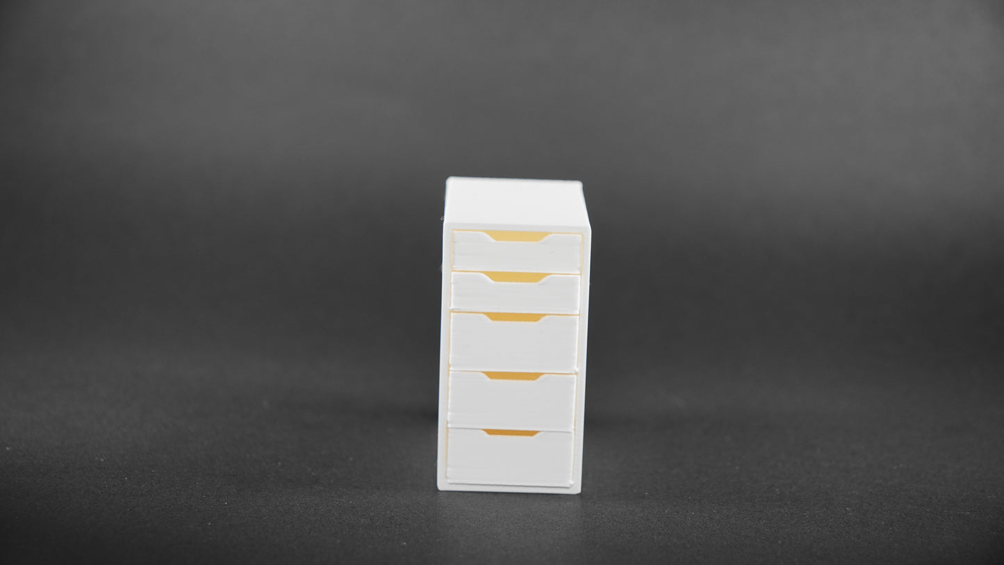 1:12 Scale Dolls House Miniature - IKEA-Inspired ALEX Drawer Unit with 5 Drawers