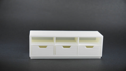 1:12 Scale Dolls House Miniature - IKEA-Inspired TV Stand / Drawer Unit