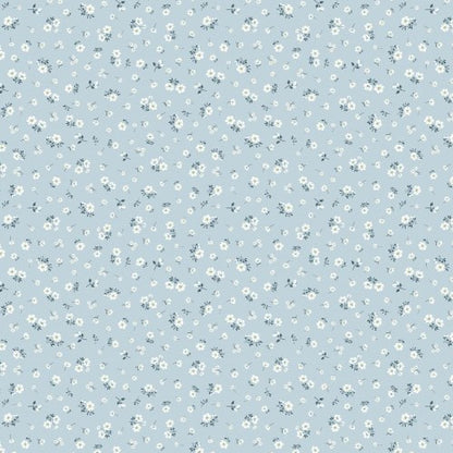 1:12 Scale Dolls House Miniature – Blue Floral Wallpaper Sheets x2