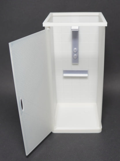 1:12 Scale Dolls House Miniature – Realistic Modern Bathroom Cubicle Shower