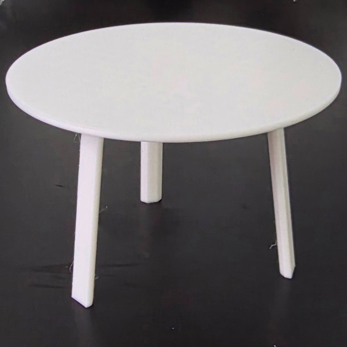 1:12 Scale Dolls House Miniature - IKEA-Inspired Round Coffee Table