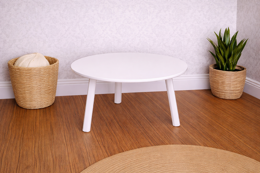1:12 Scale Dolls House Miniature - IKEA-Inspired Round Coffee Table