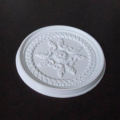1:12 Scale Dolls House Miniature – Ceiling Rose (40mm) – High Detail & Drillable
