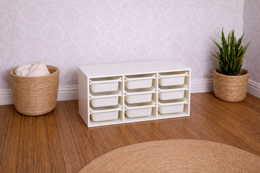 1:12 Scale Dolls House Miniature - IKEA-Inspired TROFAST Storage Unit Drawers