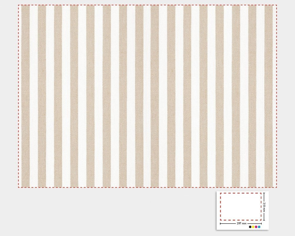 1:12 Scale Dolls House Miniature – Beige Stripe Wallpaper Sheets x2