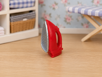 1:12 Scale Dolls House Miniature – Modern Iron (Red Smeg Inspired)