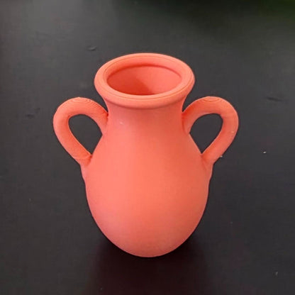 1:12 Scale Dolls House Miniature – Vase with Handles Ornament / Pot Terracotta