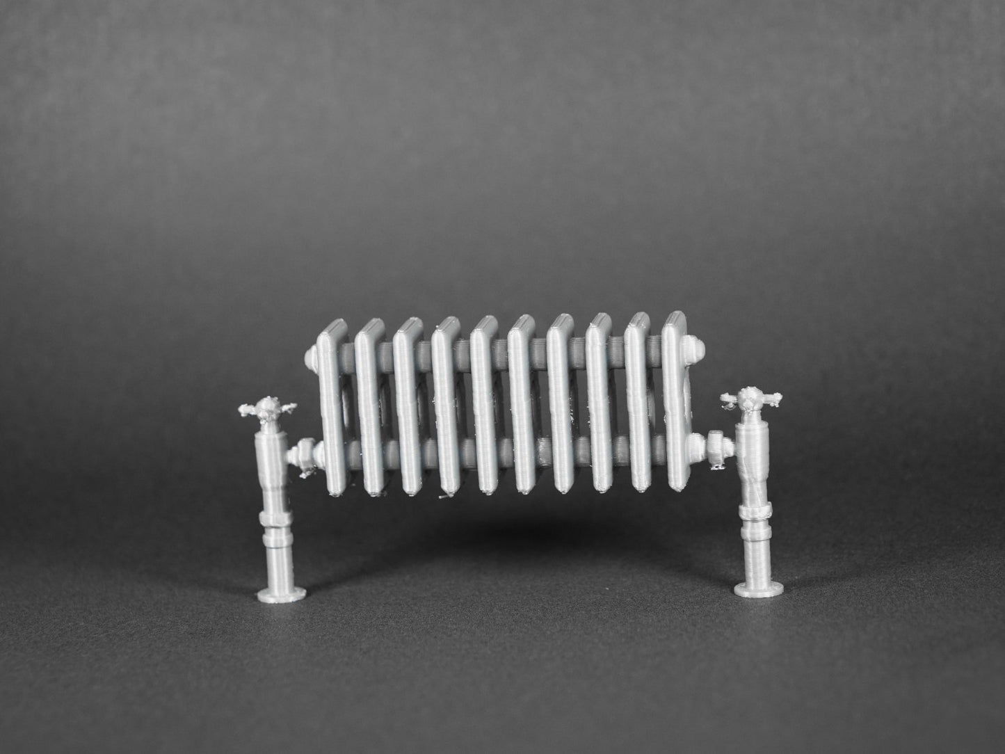 1:12 Scale Dolls House Miniature – Silver Heating Radiator Small