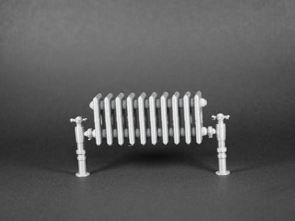 1:12 Scale Dolls House Miniature – Silver Heating Radiator Small