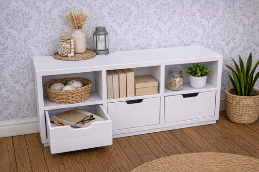 1:12 Scale Dolls House Miniature - IKEA-Inspired TV Stand / Drawer Unit