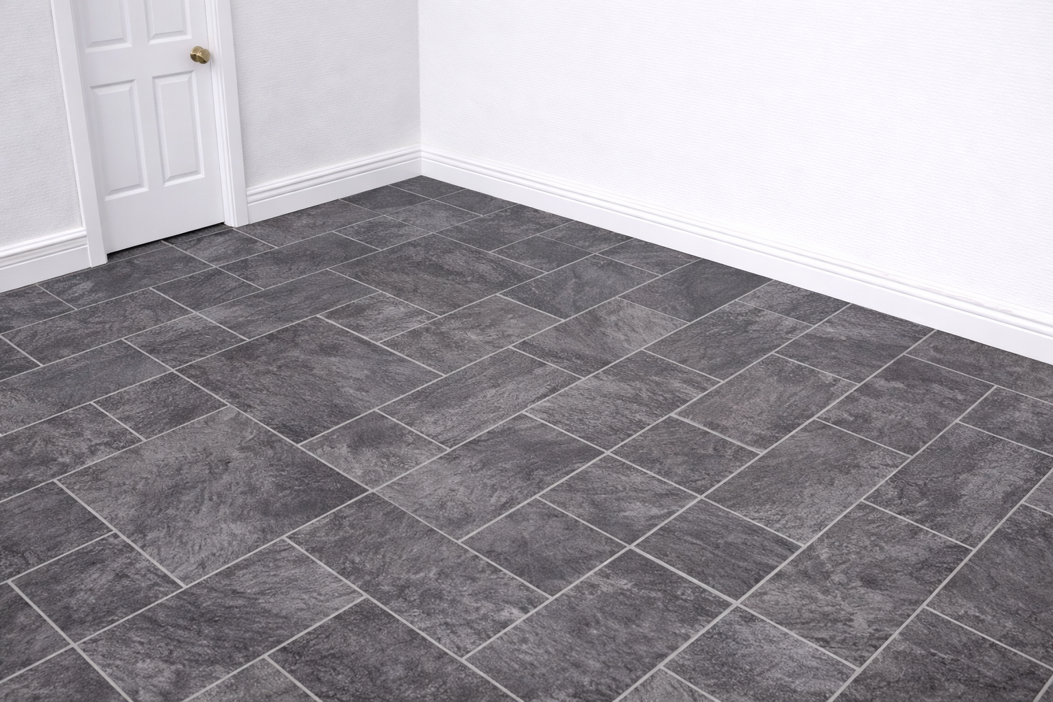 1:12 Scale Dolls House Miniature – Grey Granite Stone Tiles Flooring Sheets x2