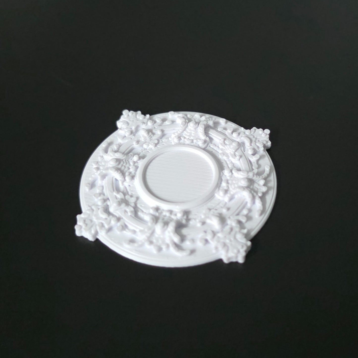 1:12 Scale Dolls House Miniature – Ceiling Rose (40mm) – High Detail & Drillable