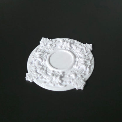 1:12 Scale Dolls House Miniature – Ceiling Rose (40mm) – High Detail & Drillable