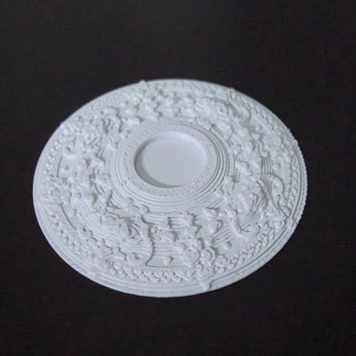 1:12 Scale Dolls House Miniature – Ceiling Rose (40mm) – High Detail & Drillable