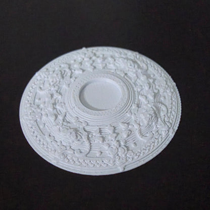 1:12 Scale Dolls House Miniature – Ceiling Rose (40mm) – High Detail & Drillable