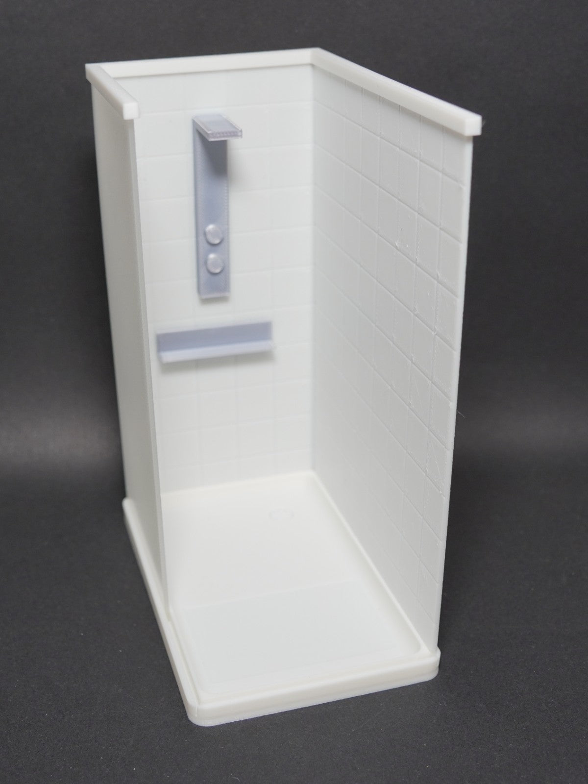 1:12 Scale Dolls House Miniature – Realistic Modern Bathroom Walk-In Shower