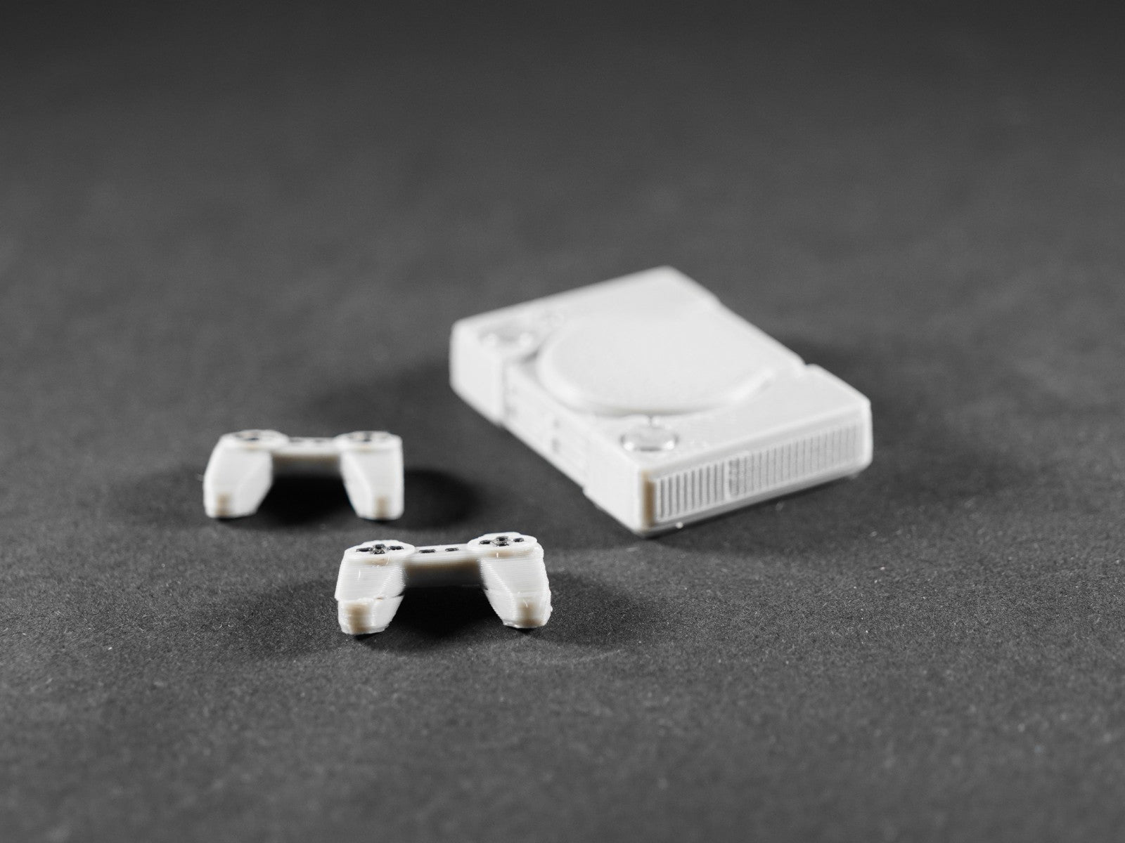 1:12 Scale Dolls House Miniature – Retro PlayStation Inspired Console