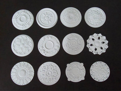1:12 Scale Dolls House Miniature – Ceiling Rose (40mm) – High Detail & Drillable
