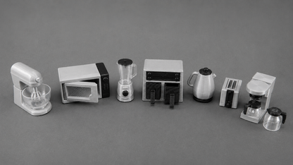 1:12 Scale Dolls House Miniature – Filter Coffee Machine (Grey Ninja Inspired)