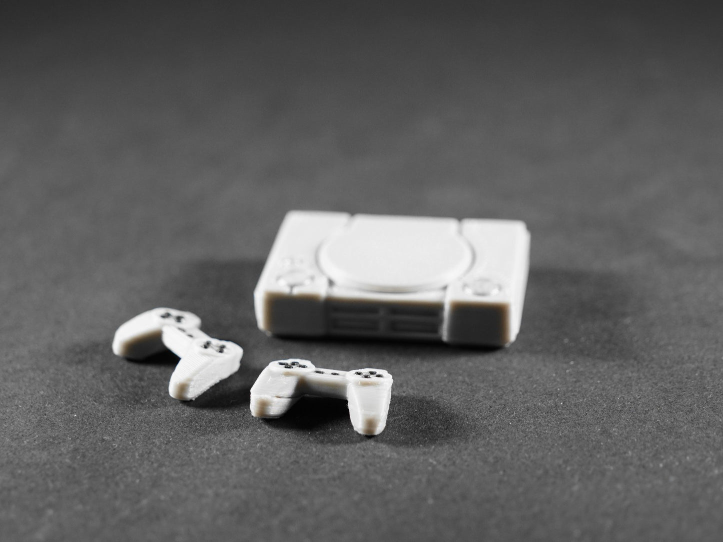 1:12 Scale Dolls House Miniature – Retro PlayStation Inspired Console