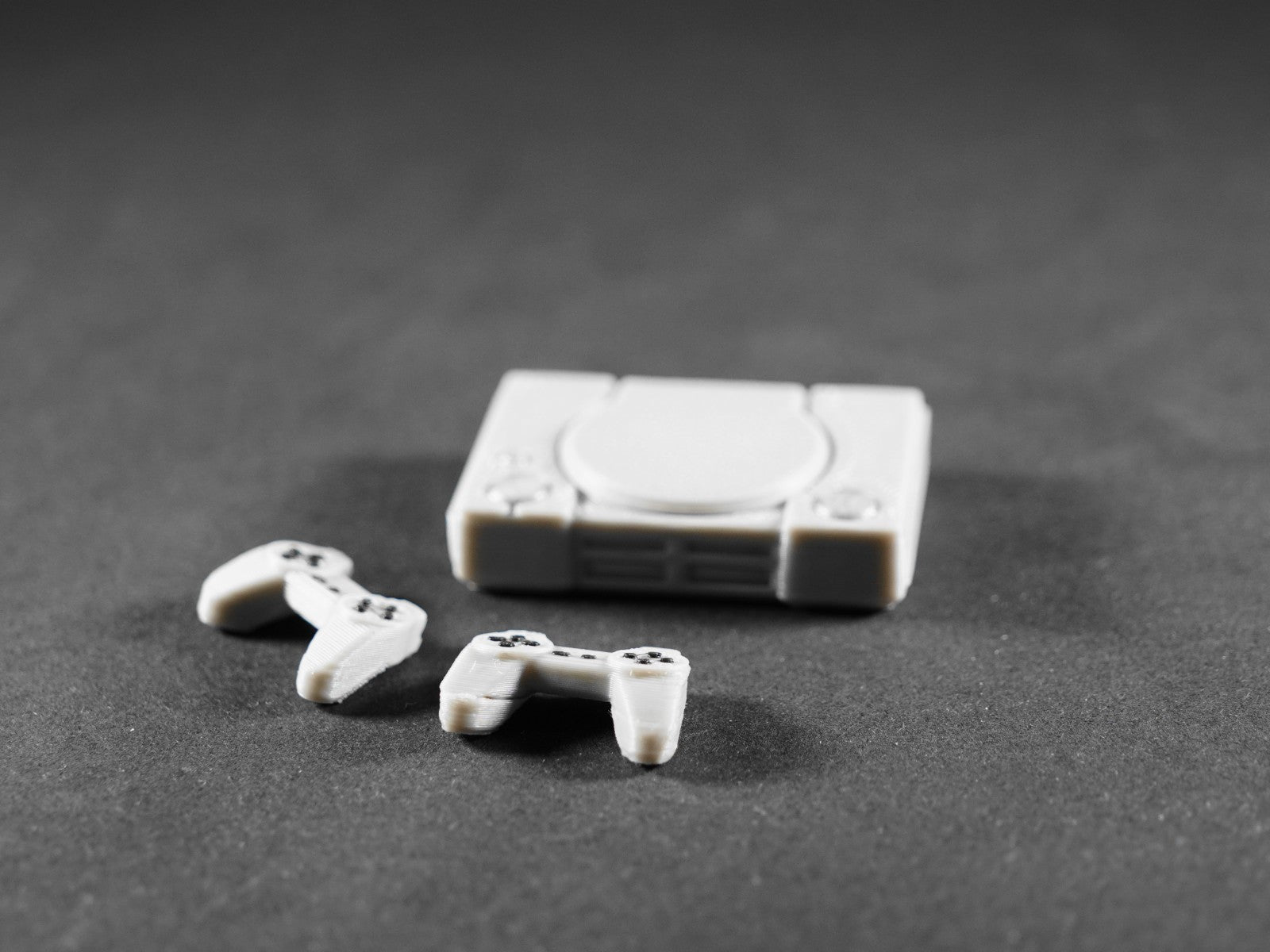 1:12 Scale Dolls House Miniature – Retro PlayStation Inspired Console
