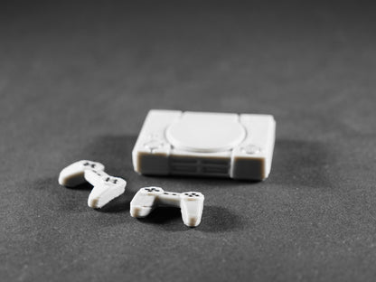 1:12 Scale Dolls House Miniature – Retro PlayStation Inspired Console