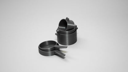 1:12 Scale Dolls House Miniature – Kitchen Pan Set (5 Pieces)