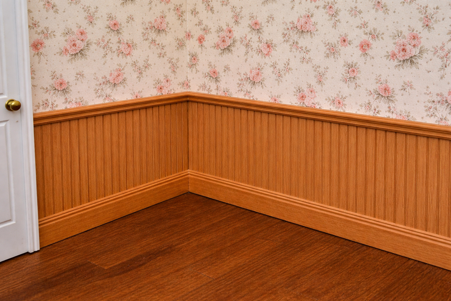 1:12 Scale Dolls House Miniature Wall Panel – Brown Wood Look Panels (2 Pack)