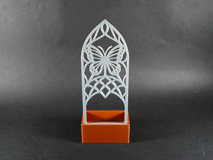 1:12 Scale Dolls House Miniature – Pot Planter with Trellis Design #3