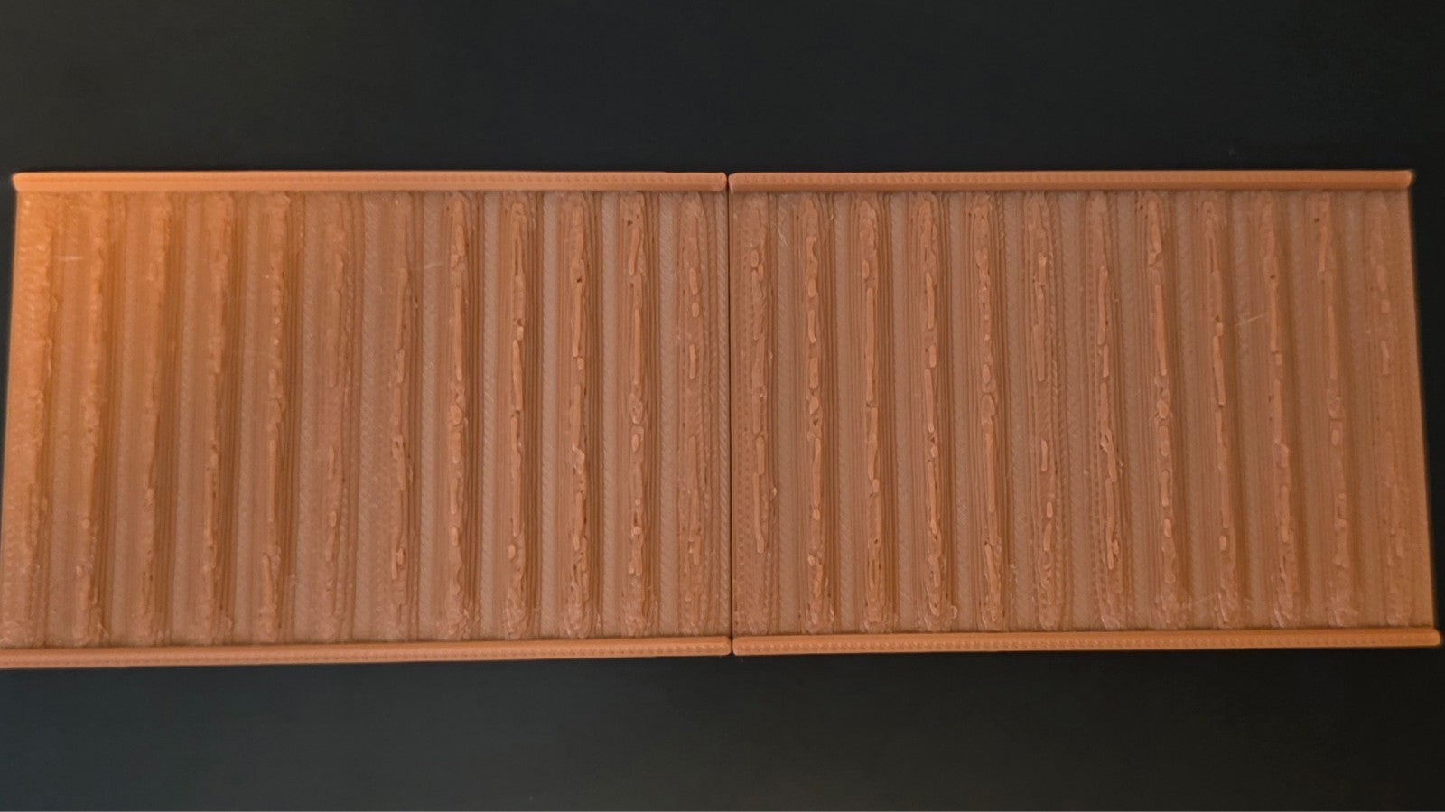 1:12 Scale Dolls House Miniature Wall Panel – Brown Wood Look Panels (2 Pack)