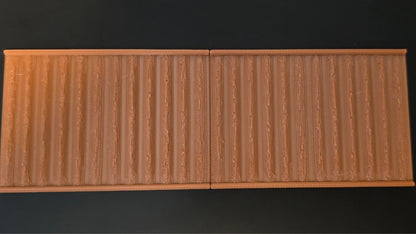 1:12 Scale Dolls House Miniature Wall Panel – Brown Wood Look Panels (2 Pack)