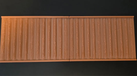 1:12 Scale Dolls House Miniature Wall Panel – Brown Wood Look Panels (2 Pack)