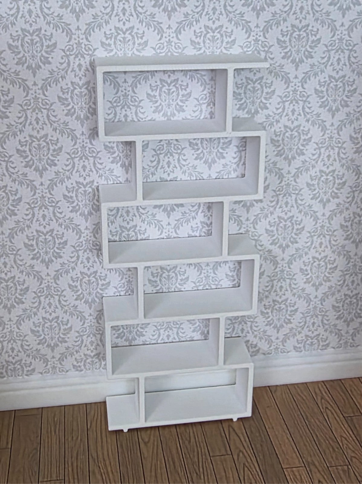 1:12 Scale Dolls House Miniature – IKEA-Inspired Modern Shelving Unit