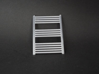 1:12 Scale Dolls House Miniature – Modern Silver Bathroom Towel Rail