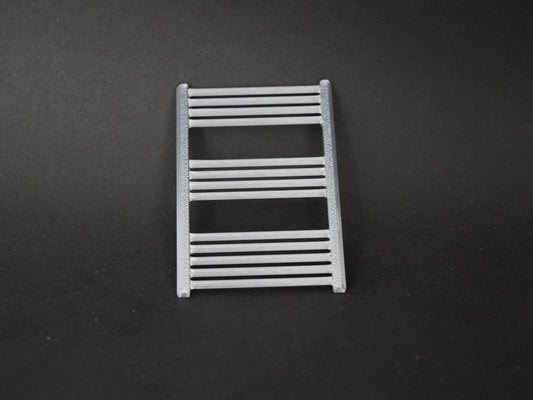 1:12 Scale Dolls House Miniature – Modern Silver Bathroom Towel Rail