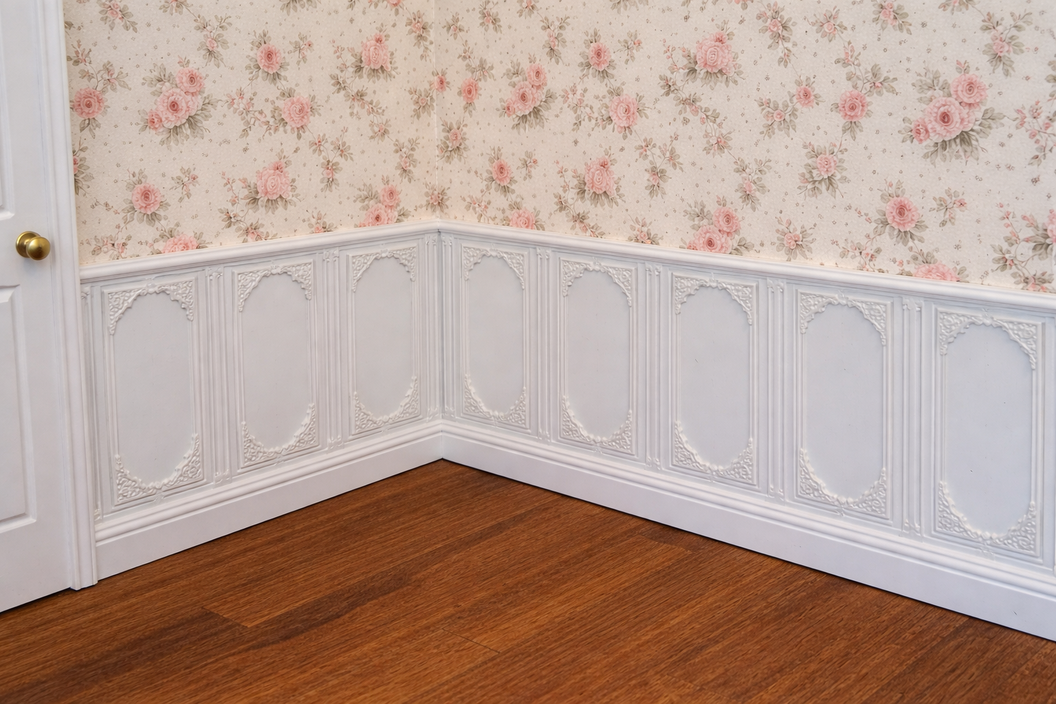 1:12 Scale Dolls House Miniature Wall Panel – Wall Panelling Panels (Pack of 2)