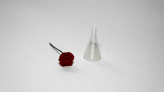 1:12 Scale Dolls House Miniature – Rose Stem in Vase