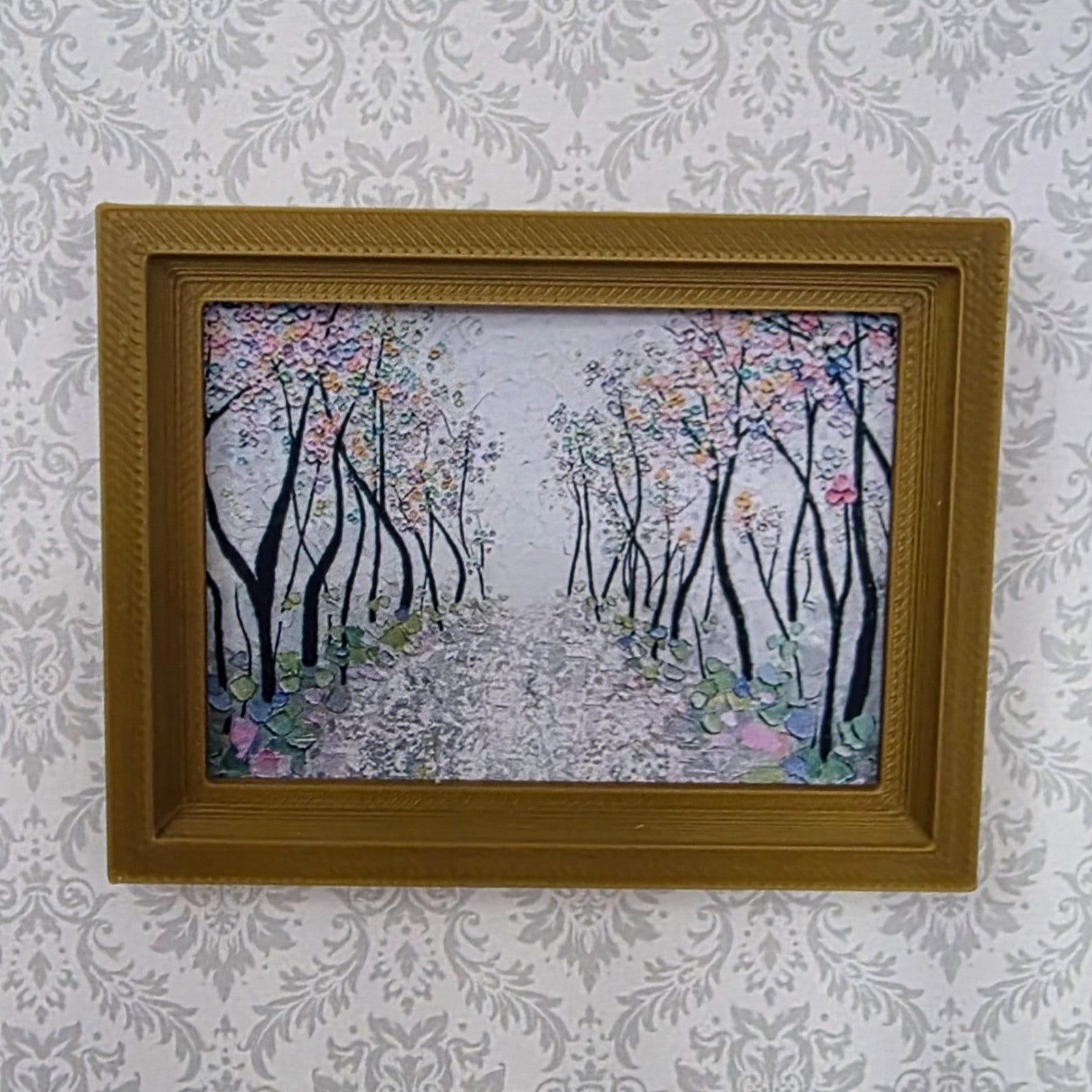 1:12 Scale Dolls House Miniature Modern Picture Frames - 5 Pack - 58 x 75mm
