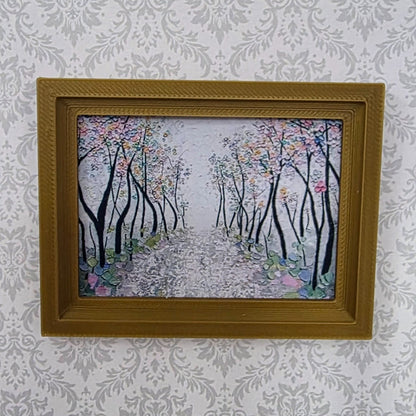 1:12 Scale Dolls House Miniature Modern Picture Frames - 5 Pack - 58 x 75mm