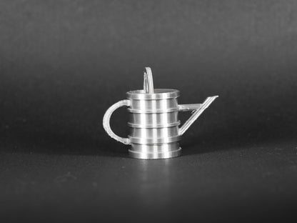 1:12 Scale Dolls House Miniature – Silver Watering Can with Handle