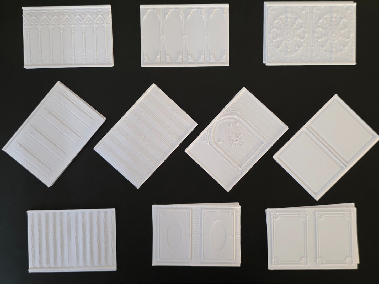 1:12 Scale Dolls House Miniature Wall Panel – Wall Panelling Panels (Pack of 2)