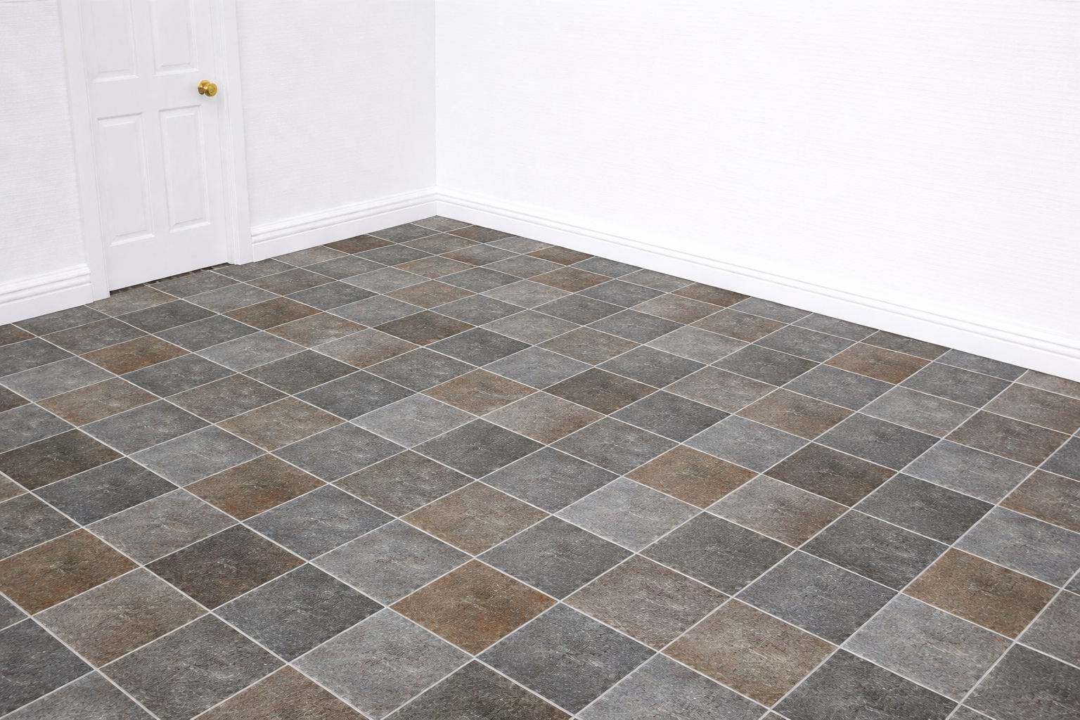 1:12 Scale Dolls House Miniature – Rustic Stone Tile Effect Flooring Sheets x2