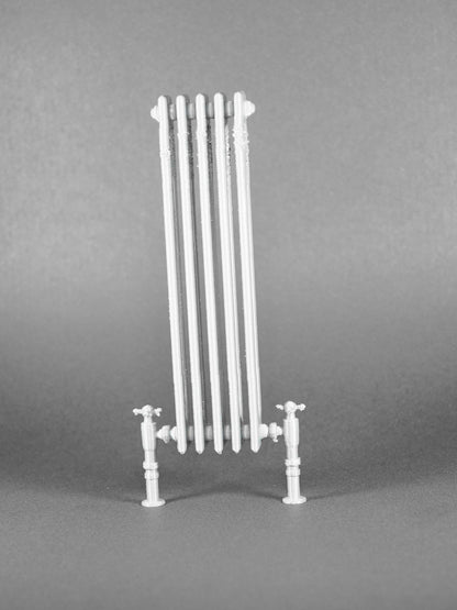 1:12 Scale Dolls House Miniature – Silver Heating Radiator Tall