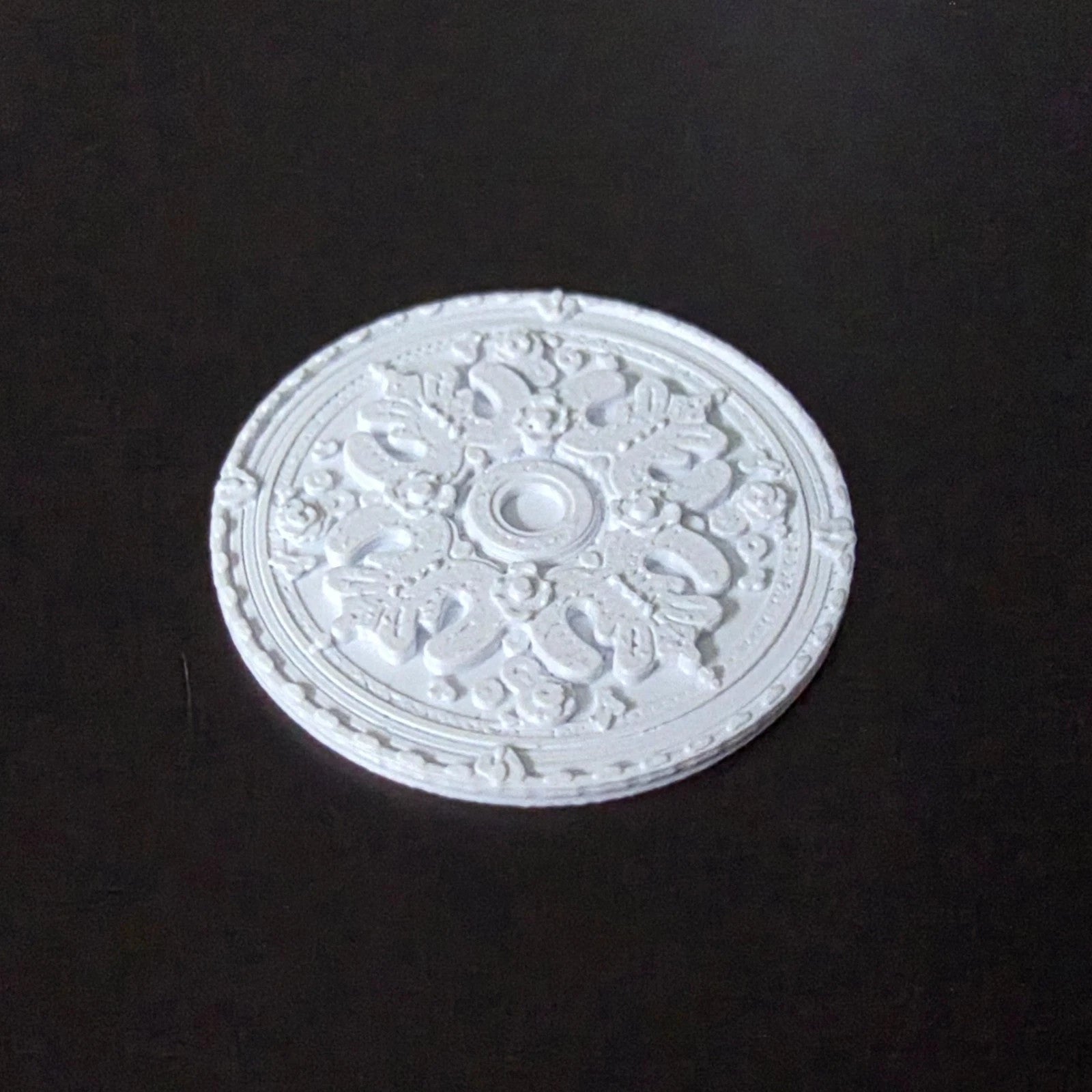 1:12 Scale Dolls House Miniature – Ceiling Rose (40mm) – High Detail #3