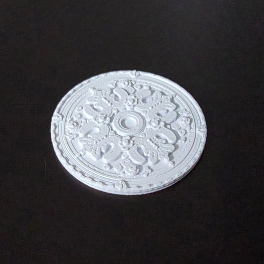 1:12 Scale Dolls House Miniature – Ceiling Rose (40mm) – High Detail #3